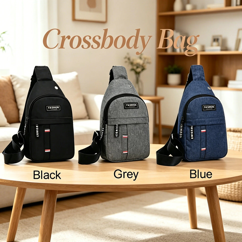 Classic Fashion Canvas Waterproof Sling Chest Crossbody Bag