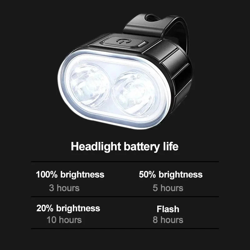 Bike Lighting Front and Rear Lights Bicycle Lamp Led Cycling Light