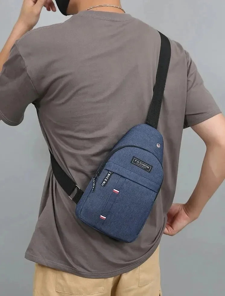 Classic Fashion Canvas Waterproof Sling Chest Crossbody Bag