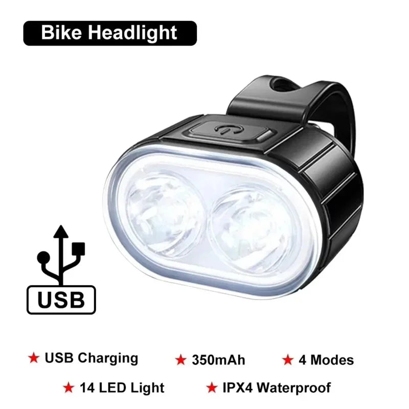 Bike Lighting Front and Rear Lights Bicycle Lamp Led Cycling Light