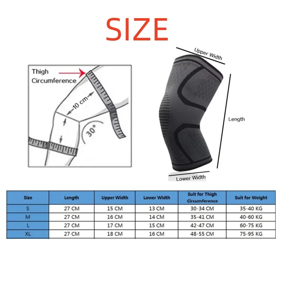 Elastic Breathable Compression Knee Support Sleeve